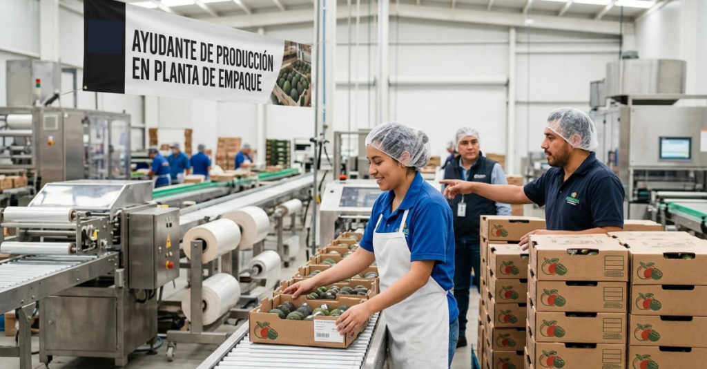 Ayudante de Producción en Planta de Empaque