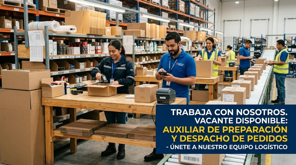 Auxiliar de Preparación y Despacho de Pedidos
