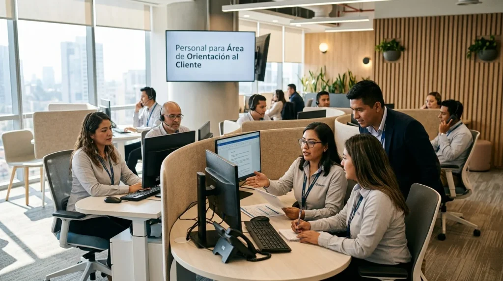 Personal para Área de Orientación al Cliente